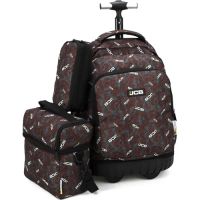 Pack Cartable Trolley JCB + Sac goûter + Trousse – Bordeaux