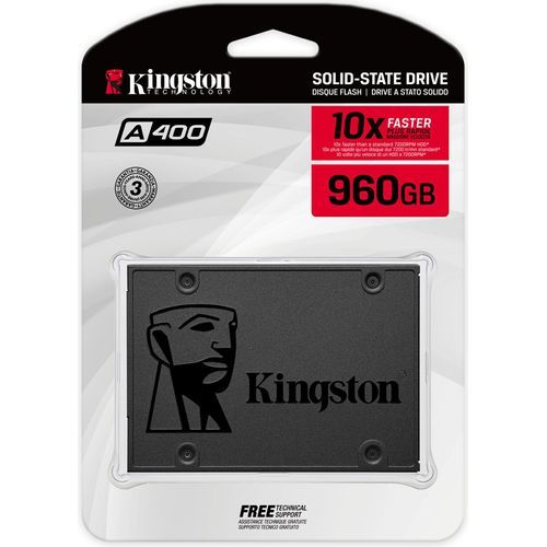 Disque Dur interne SSD Kingston A400 SATA 2.5" 960 Go - 2