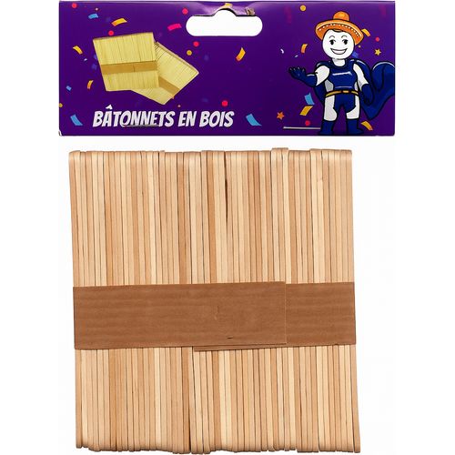 Bâtonnets en bois Mash Malow 50 pcs