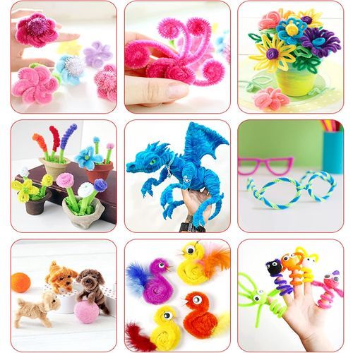 Fil Chenille Mash Malow 9mmx50cm 10 pcs - 3