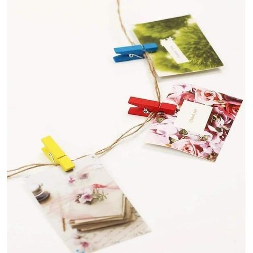 Pinces Naturels colorés Mash Malow 2.5 cm 45pcs - 2