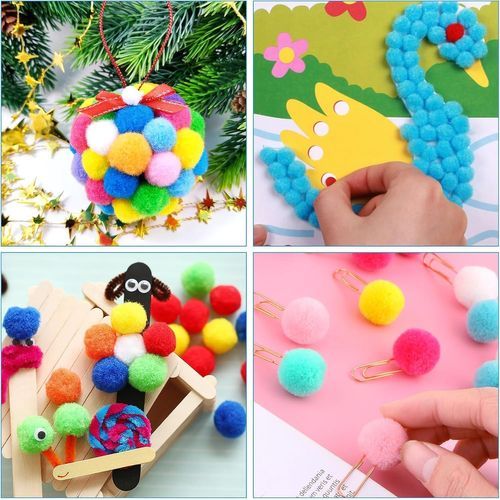 Pompon Rubines 10-20-30mm 60pcs - 2