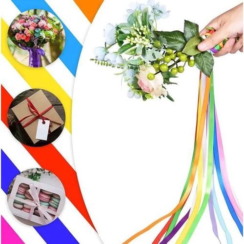 Ruban en Satin coloré 7mm /10m - 2