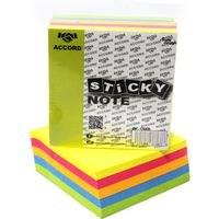 Post it ACCORD Sticky Note 5 couleurs -sans lignes