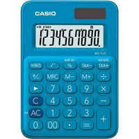 Calculatrice de Bureau Casio MS-7UC-BU – 10 Chiffres – Solaire & Batterie