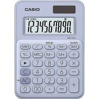 Calculatrice de Bureau Casio MS-7UC-LB – 10 Chiffres – Solaire & Batterie