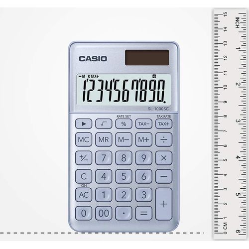 Calculatrice Casio SL-1000SC-BU – 10 chiffres - 3