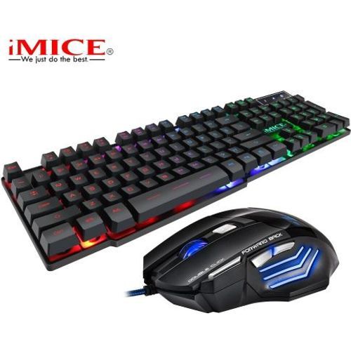 Pack clavier et souris gamer filaire iMice AN-300 RGB LED rétroéclairé