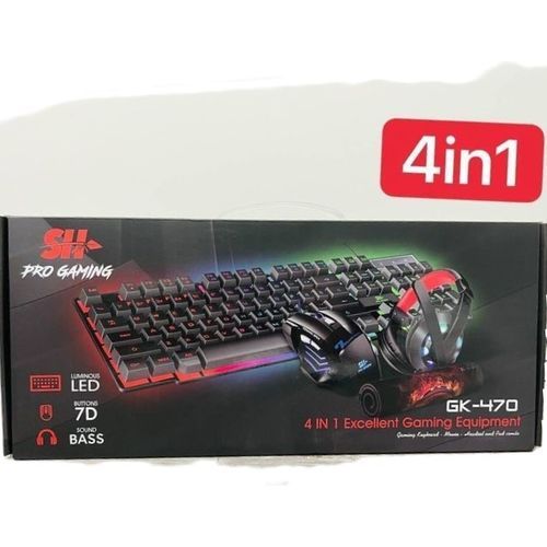 Pack gaming 4 en 1 SH Pro Gaming GK-470 - 3