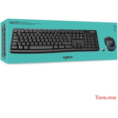 Ensemble Clavier-Souri Sans fil Logitech MK270  - 2