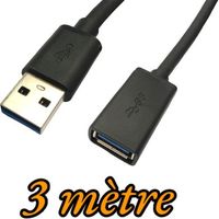 Rallonge USB 2.0 Mâle a Femelle 3m