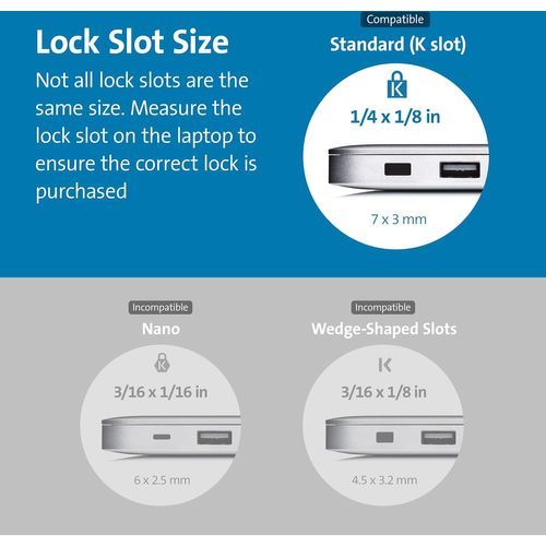 Câble antivol Kensington verrou pour pc portable - 3