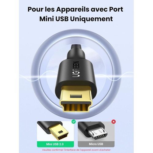 Câble 1.5M USB 2.0 to Mini USB 5 Pin - 2