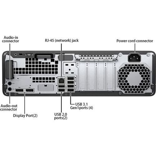 HP Elitedesk 800 G3 Core i5-6500 8Go 256 Go SSD - Reconditionné - 2