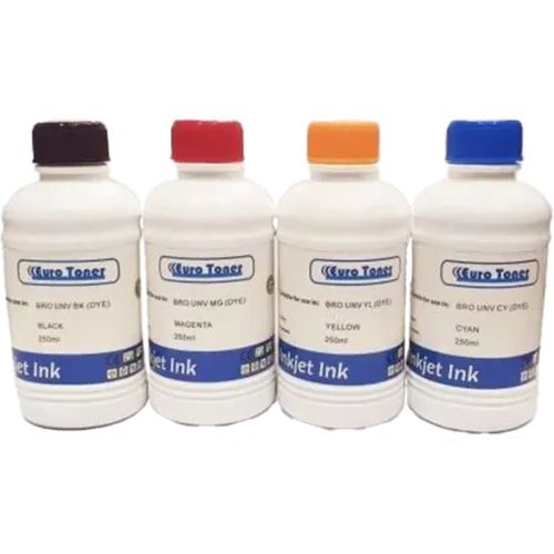 Pack de bouteilles d’encre de 4 couleurs 250ml Euro Toner