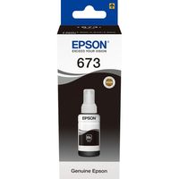Epson 673 BK  Noir - Bouteille d'encre Epson d'origine