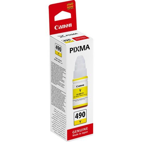 Canon GI-490 Jaune - Bouteille d'encre Canon d'origine