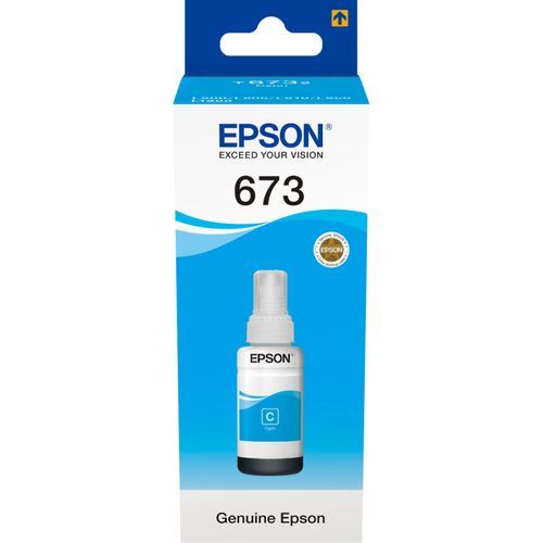 Epson 673 C  Cyan - Bouteille d'encre Epson d'origine