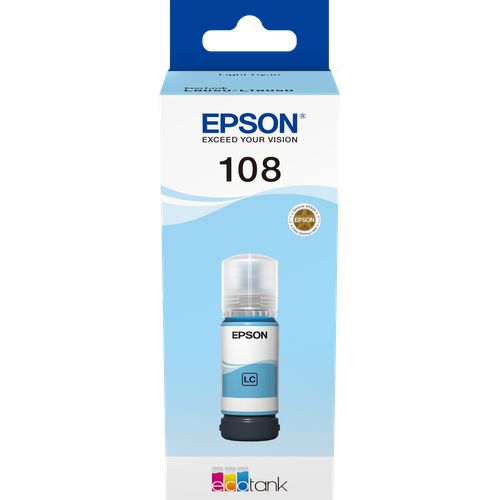 Epson 108 Cyan clair - Bouteille d'encre Epson EcoTank d'origine - 2