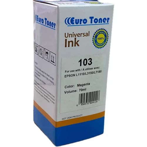 Epson 103 Magenta - Bouteille d'encre compatible EuroToner - 2