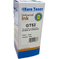 HP GT52 Cyan - Bouteille d'encre compatible EuroToner