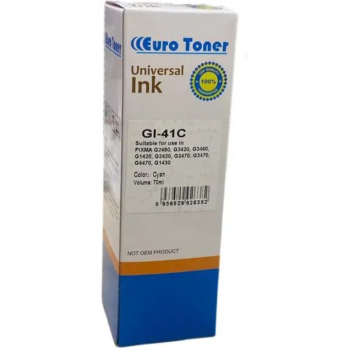 Canon PIXMA Gl-41C Cyan - Bouteille d'encre compatible EuroToner - 3