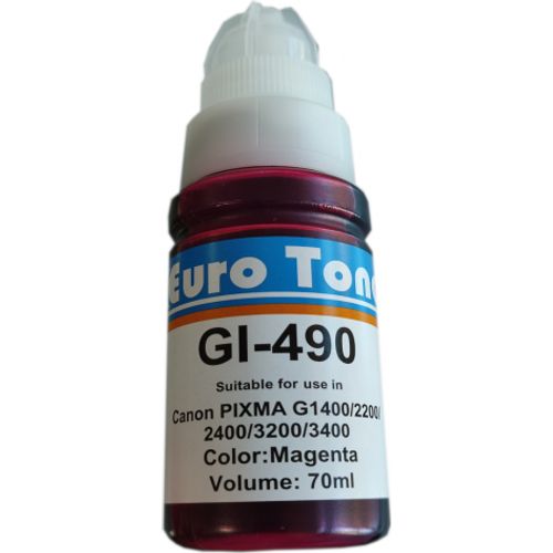 Canon PIXMA Gl-490 MG Magenta - Bouteille d'encre compatible EuroToner - 2
