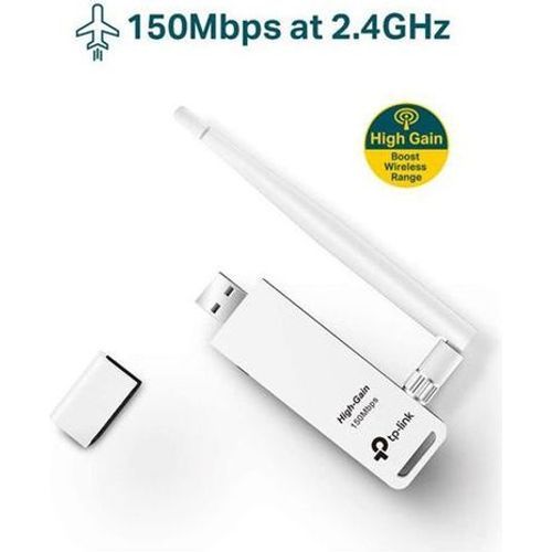 TP-Link WN722N - Clé USB WiFi à gain élevé 150Mbps - 3