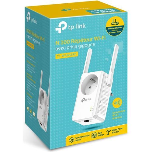 Répéteur WiFi TP-Link N 300 Mbps avec prise gigogne TL-WA865RE - 3