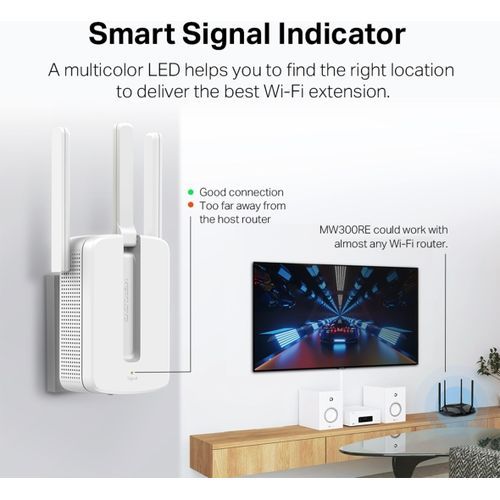 Mercusys 300mbps wifi range extender MW300RE - 2