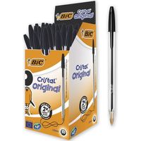 Stylo BIC Cristal Original Noir pack 50 pcs