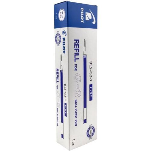 Lot de 12 Recharge Stylo Pilot  BLS-G2 0.7mm - Bleu - 3