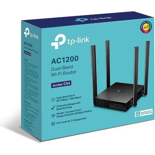 TP LINK ARCHER C54 AC1200 Dual Band Wi-Fi Router
