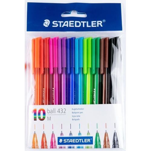 Stylo STAEDTLER 10 couleurs 432