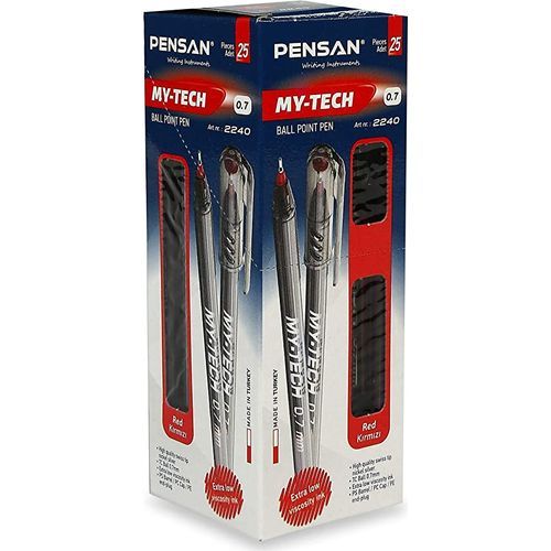 Stylo à Bille PENSAN MY TECH - Rouge- Pack 25 - 3