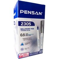 Stylo à Bille PENSAN 2305 0.5mm - Bleu - Pack 50