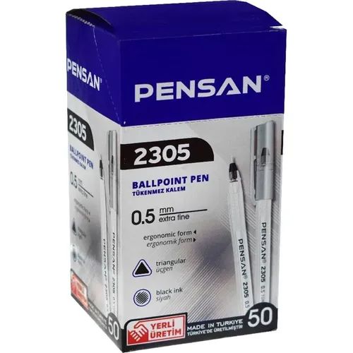 Stylo à Bille PENSAN 2305 0.5mm - Noir - Pack 50 - 3