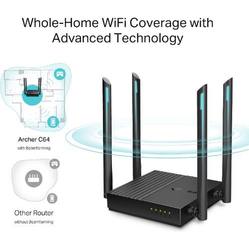 Routeur Wi-Fi TP-Link Archer C64 AC1200 MU-MIMO - 3
