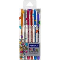 Stylo PENSAN My King Glitter Gel Pen - 6 couleurs