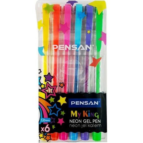 Stylo PENSAN My King Neon Gel Pen - 6 couleurs