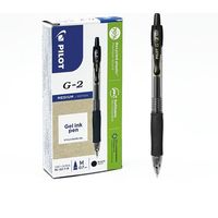 Stylo PILOT G2-7 GRIP Noir Pack de 12pcs