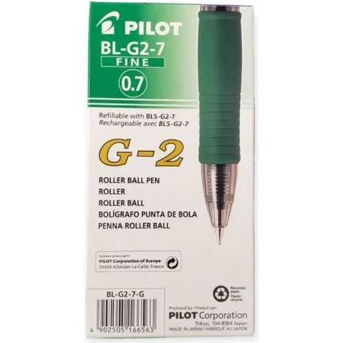 Stylo PILOT G2-7 GRIP Vert Pack de 12pcs - 3