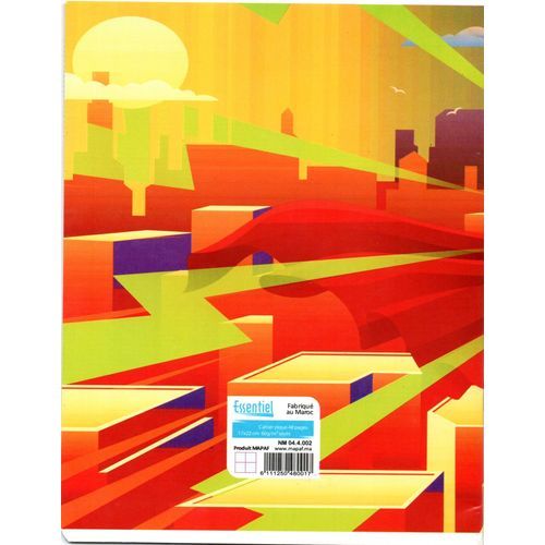 Cahier ESSENTIEL 48p piqué A5 60g Grand Carreaux - 2