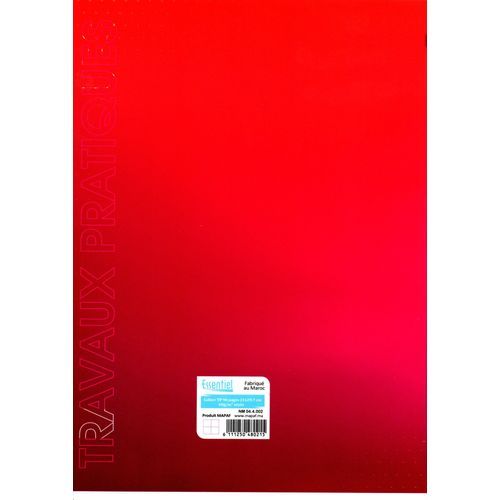 Cahier ESSENTIEL TP 96p piqué Grand Format 60g Grand Carreaux - 2