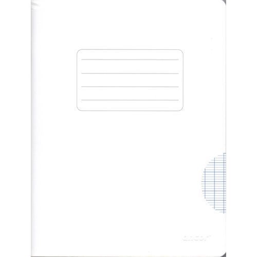 Cahier ancor 96p piqué A5 90g Grand Carreaux-blanc