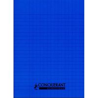 Cahier CONQUERANT 96p piqué A5 90g Grand Carreaux-bleu