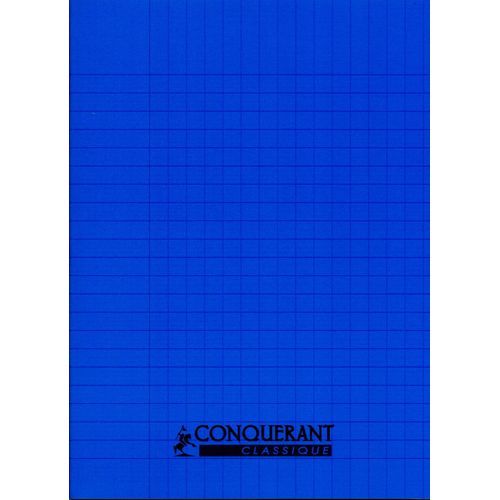 Cahier CONQUERANT 96p piqué A5 90g Grand Carreaux-bleu - 3