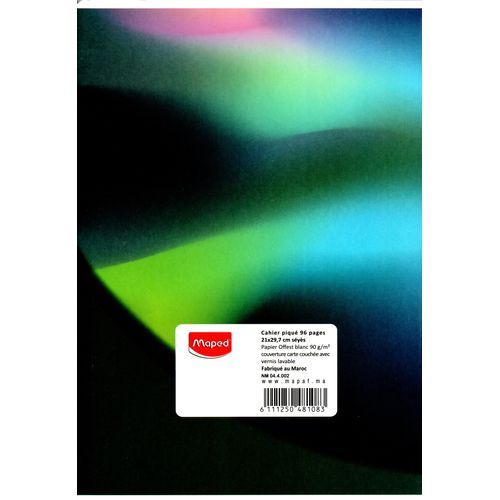 Cahier MAPED 96p piqué A4 90g Grand Carreaux - 2