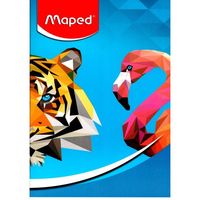 Cahier MAPED 140p piqué A4 72g Grand Carreaux
