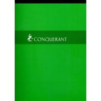 Cahier CONQUERANT 192p broché 24x32 70g Grand Carreaux
